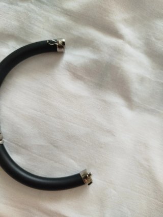 Pulsera  Negra y Plateada