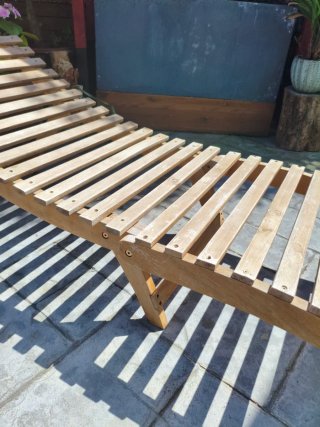 Tumbonas de madera de acacia (2 unidades)