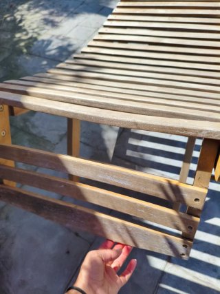 Tumbonas de madera de acacia (2 unidades)