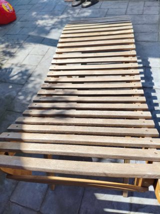 Tumbonas de madera de acacia (2 unidades)