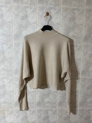 Jersey murciélago canalé M/L Suéter