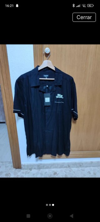 Camisa Negra Road Crew Talla XL