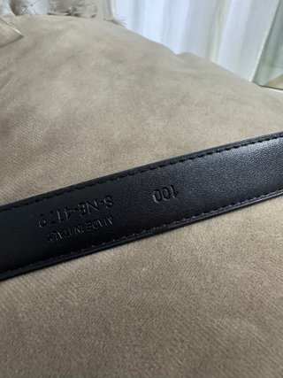 Cintura nera con fibbia oro taglia 100cm