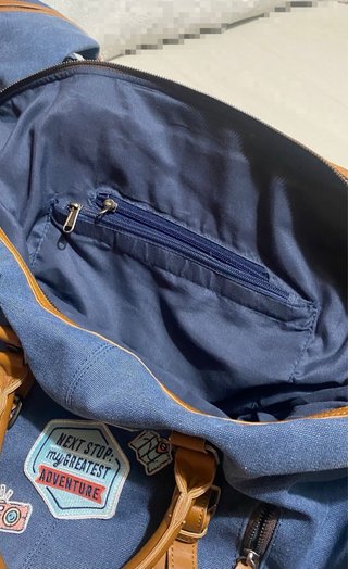 2 Bolsas de viaje MR Wonderfull azul y marrón