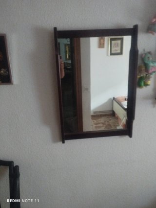 Espejo de madera y cristal