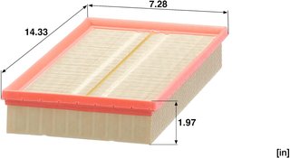 Filtro de aire MANN-FILTER C 37 153