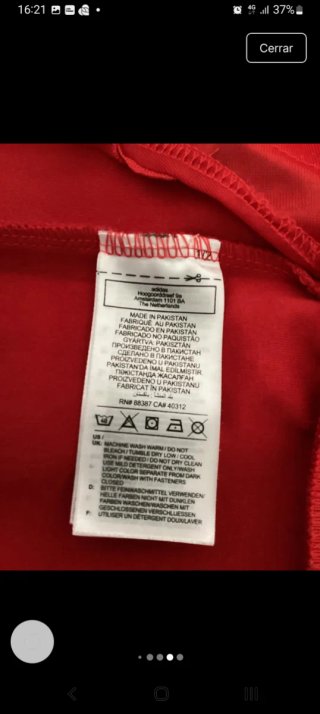 Chaqueta Adidas Roja Hombre