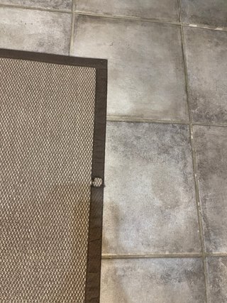 Alfombra Vinílica Beige y Marrón