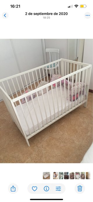Cuna Ikea Blanca 60x120