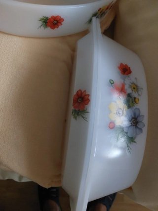 Vajilla Arcopal Flores 12 Platos + 3 Fuentes
