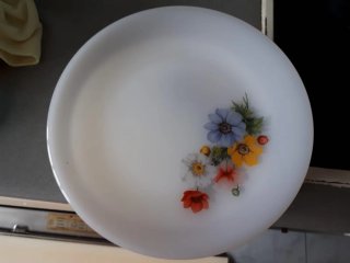 Vajilla Arcopal Flores 12 Platos + 3 Fuentes