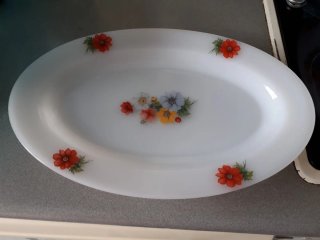 Vajilla Arcopal Flores 12 Platos + 3 Fuentes