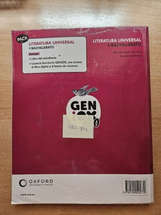Literatura Universal 1º Bachillerato. Libro del...