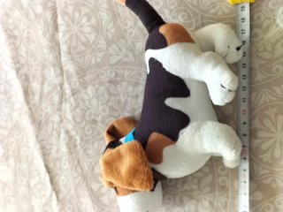 Lote 3 peluches: perro, gato y gorila.