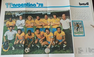 Brasile Mondiale 78 Squadra Poster