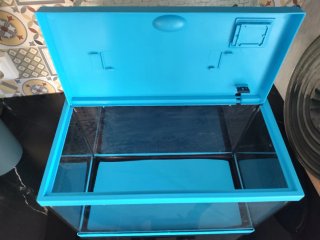 Acuario 15 L azul y transparente