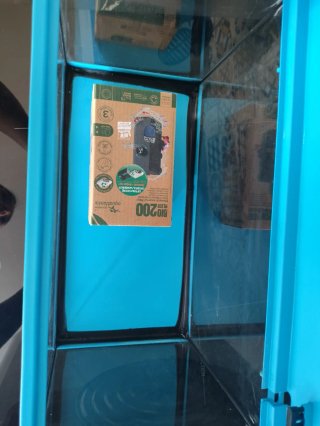 Acuario 15 L azul y transparente