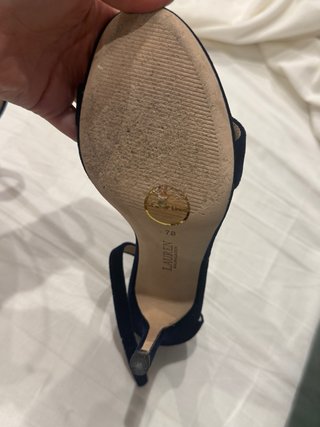 Zapatos de tacón Ralph Lauren terciopelo azul