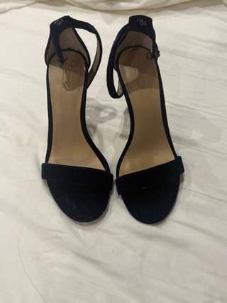 Zapatos de tacón Ralph Lauren terciopelo azul