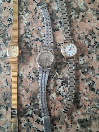 Lote 3 Relojes Pulsera Metal