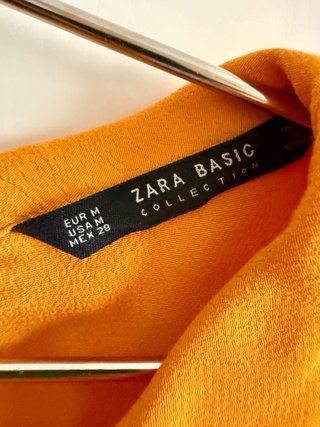 Blusa Zara Naranja Talla M