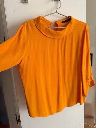 Blusa Zara Naranja Talla M