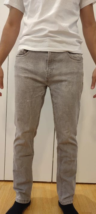 Pantalones vaqueros elásticos grises T44