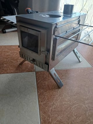 Estufa Leña Tienda Camping Metal