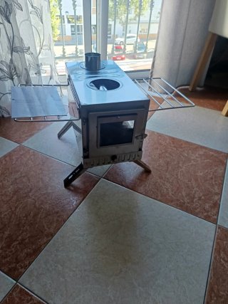 Estufa Leña Tienda Camping Metal