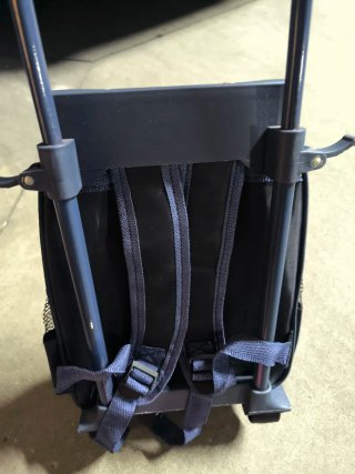 Mochila infantil con ruedas y dibujo de perro