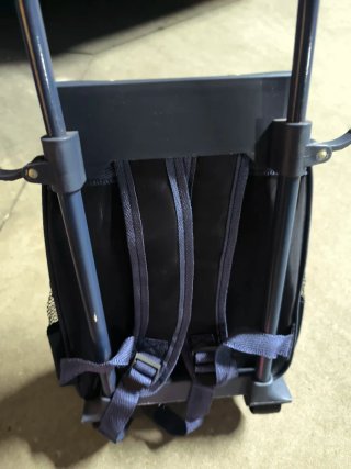 Mochila infantil con ruedas y dibujo de perro