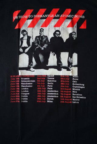 Camiseta U2 European Tour 2005 Negra