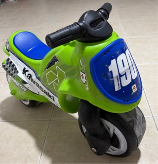 Moto Kawasaki Niños Verde