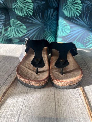 Sandalias cuña negras talla 37