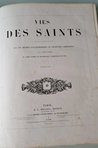 1846 VIDAS DE LOS SANTOS antiguo