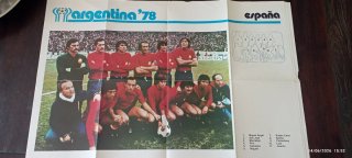 Spagna Mondiale 78 Poster Squadra