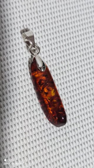 Colgante Plata 925 con Ámbar Báltico.