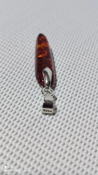 Colgante Plata 925 con Ámbar Báltico.
