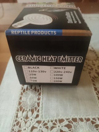Bombilla cerámica calor terrario reptiles