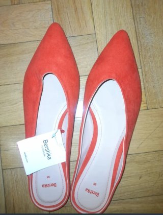 Zapatos Bershka Naranja Talla 38