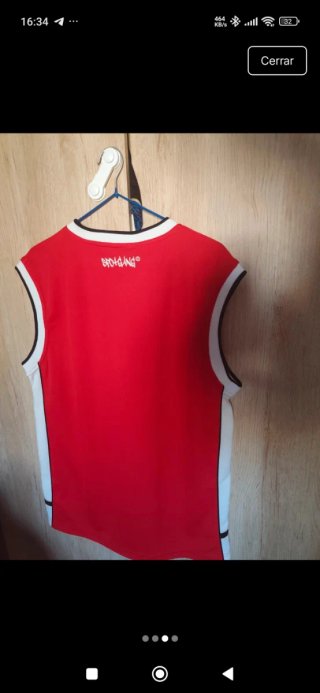 Camiseta sin mangas Spot Gang Roja y Blanca