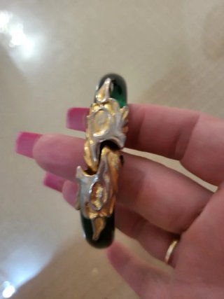 Pulsera Mujer Jade y Oro