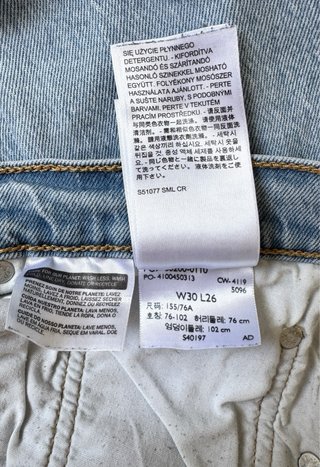 Pantalón Vaquero Levi's 501 T.30
