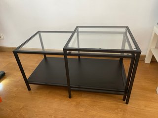 Mesa nido cristal y metal IKEA VITTSJÖ