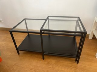 Mesa nido cristal y metal IKEA VITTSJÖ