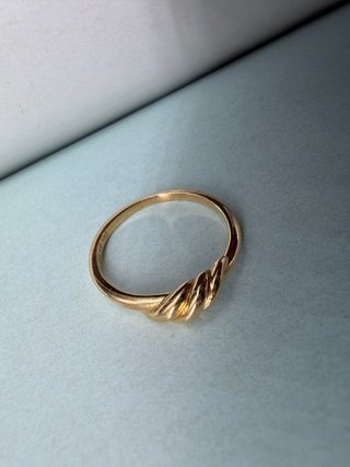 Anillo Oro 18K Trenzado