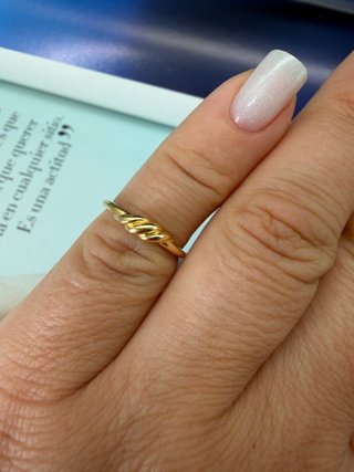 Anillo Oro 18K Trenzado