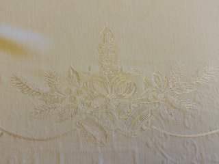 Mantel Navideño Vintage Bordado