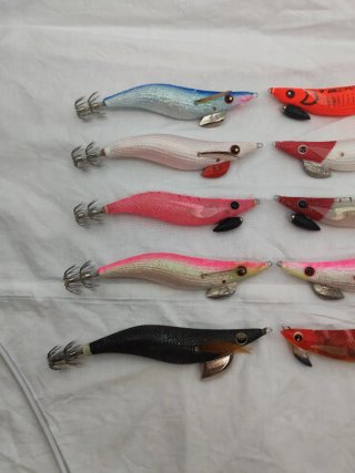 Señuelos de pesca para calamar (Pajaritos)