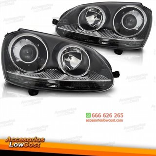 FAROS NEGROS compatibles con VW GOLF V 03-09
